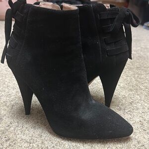 Miu Miu Suede Bow-Back Boots